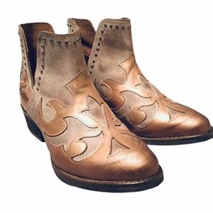 Corral Circle G Copper Overlay Booties 10M